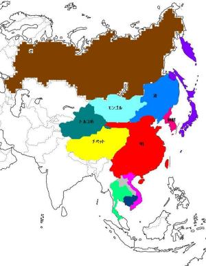 東アジア図